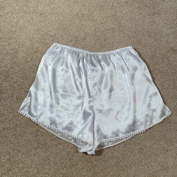 Silky Lace Pajama Shorts - Picture 2 of 5